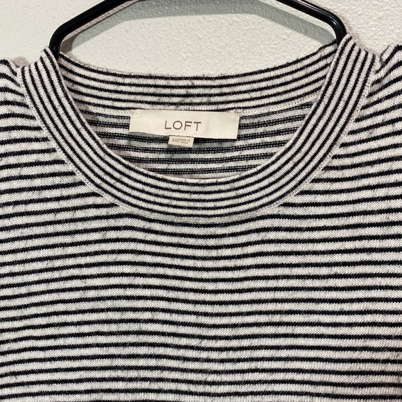 Loft wool blend stripe sweater - Picture 2 of 8